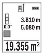 BOSCH GLM 500 Professional - Pomiar powierzchni - 1