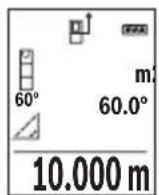 BOSCH GLM 500 Professional - c) Netiesioginis ilgio matavimas (zr. D pav.) - 1