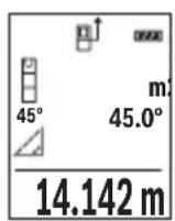 BOSCH GLM 500 Professional - a) Indirekte højdemåling (se billede B) - 1