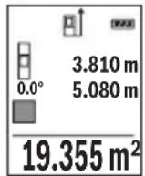 BOSCH GLM 500 Professional - Yüzey ölçümü - 1