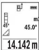 BOSCH GLM 500 Professional - a) Nepriame meranie vyšky (pozri obrázok B) - 1