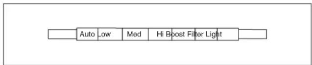 Auto Low Med Hi Boost Filter Light
