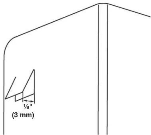 1/8" (3 mm)