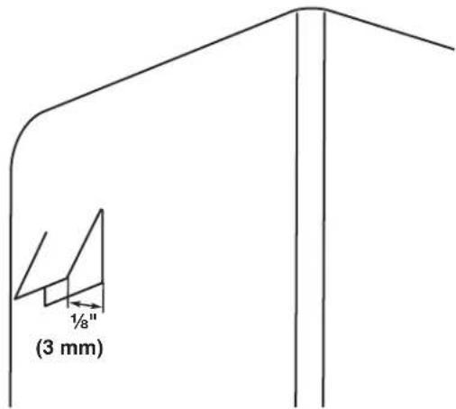 (3 mm) ½"