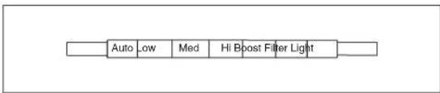 Auto Low Med Hi Boost Filter Light