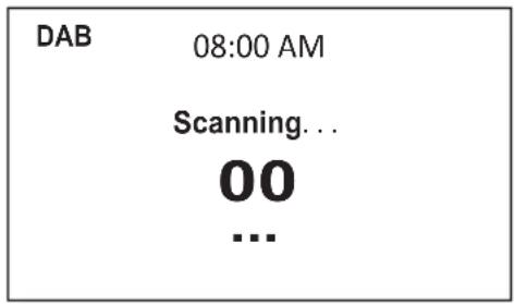 MOULINEX DR 463 - Scannen nach DAB-Sendern - 1