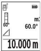 BOSCH GLM 5027 CG Professional - c) Dolayli uzunluk ölcümü (bkz. resim G) - 1