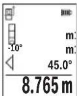 BOSCH GLM 5027 CG Professional - b) Dvojité neprimé měréní výšky (viz obrázek F) - 1