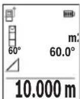 BOSCH GLM 5027 CG Professional - c) Indirekte lengdemåling (se bilde G) - 1