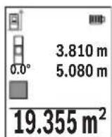BOSCH GLM 5027 CG Professional - Yüzey ölçümü - 1