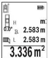BOSCH GLM 5027 CG Professional - Mätning av väggyta (se bild H) - 1