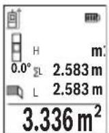 BOSCH GLM 5027 CG Professional - Măsurarea suprafetei peretilor (consultă imaginea H) - 1