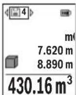 BOSCH GLM 5027 CG Professional - Indicazione del valore memorizzato - 1
