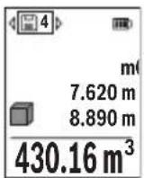 BOSCH GLM 5027 CG Professional - Tallennetun lukeman nayttö - 1