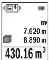 BOSCH GLM 5027 CG Professional - Memory value display - 1