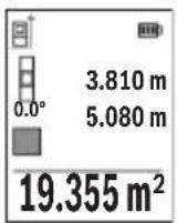 BOSCH GLM 5027 CG Professional - Măsurarea suprafetelor - 1