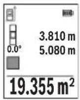 BOSCH GLM 5027 CG Professional - Měrení plochy - 1