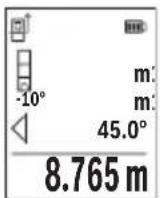 BOSCH GLM 5027 CG Professional - b) Dvojno posredno merjenje visine (gleje sliko F) - 1
