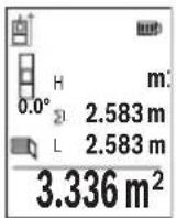 BOSCH GLM 5027 CG Professional - Merjenje stenske povrsine (glejte sliko H) - 1