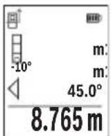 BOSCH GLM 5027 CG Professional - b) Doppia misurazione diretta delle altezze (vedere Fig. F) - 1