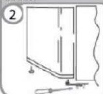 CANDY CHTL552WK - INVERSER LE SENS D'OUVERTURE DES PORTES - 2