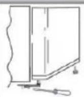 CANDY CHTL552WK - INVERSER LE SENS D'OUVERTURE DES PORTES - 3