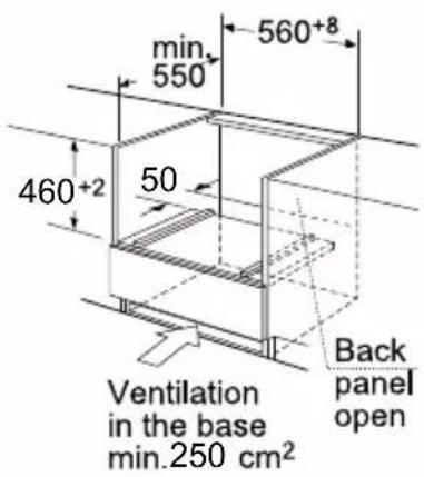 CANDY MEC440TXNE - Installation dimensions - 2