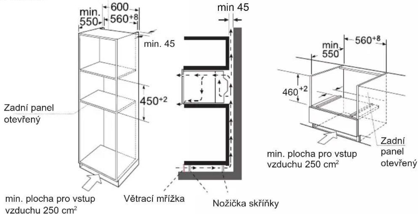 CANDY MEC440TXNE - Instalačné rozměry - 1