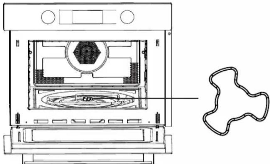 CANDY MEC440TXNE - Installieren des Drehtellers - 1