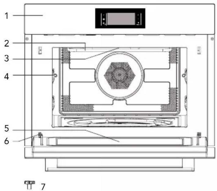 CANDY MEC440TXNE - Namen van ovenonderdelen en -accessoires - 1