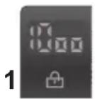 CANDY GVW 485TC01S - 1) DOOR LOCKED INDICATOR LIGHT - 1