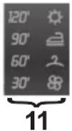 CANDY GVW 485TC01S - 11) INDICATIONS DES PROGRAMMES DE SECHAGE - 1