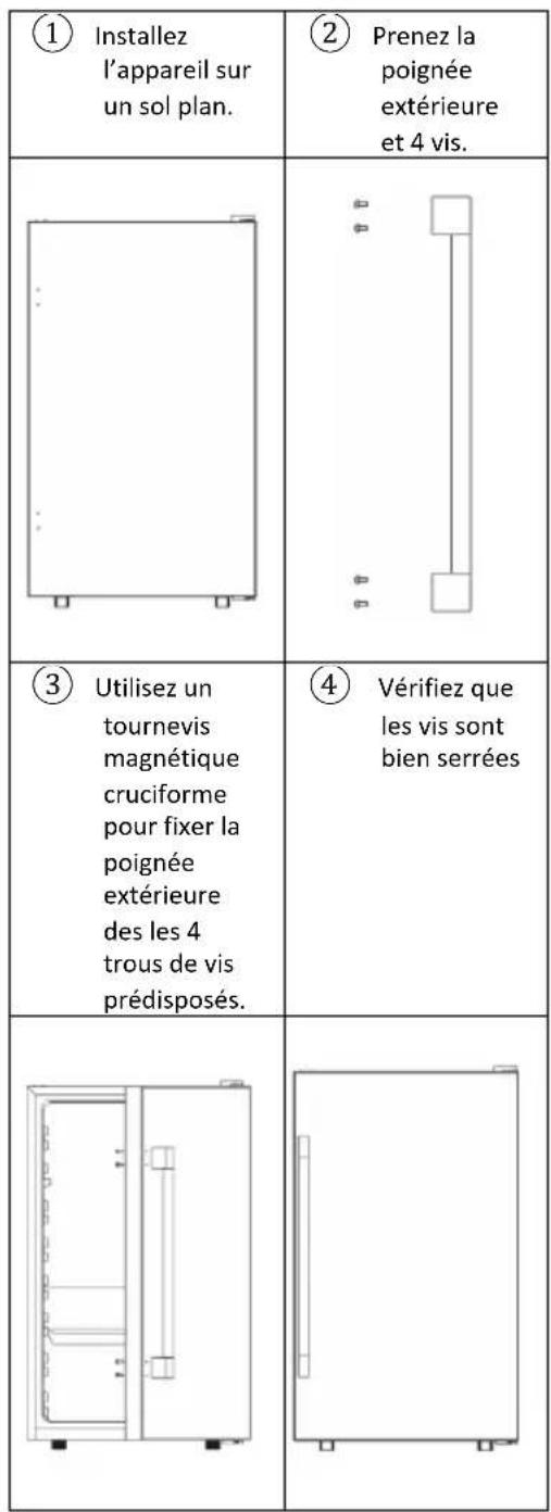 CANDY CWC 150 UKN - Poignee exterieure - 1