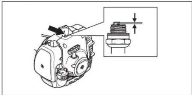 HUSQVARNA 329L - To examine the spark plug - 2