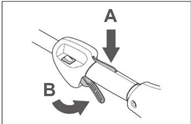 HUSQVARNA 329L - Dispositif de verrouillage de la gachette de l'accéléateur - 1
