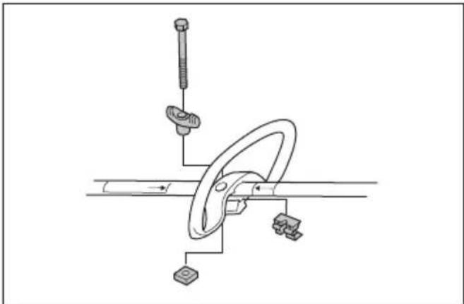 HUSQVARNA 329L - To install the loop handle - 1