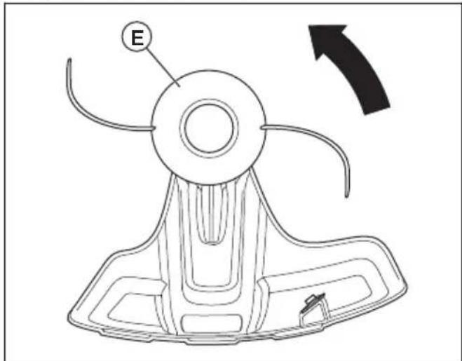HUSQVARNA 329L - To attach the trimmer head - 2