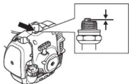 HUSQVARNA 329L - Para examinar la bujía - 2