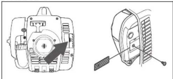 HUSQVARNA 329L - Entretien de I'ecran pare-etincelles - 1