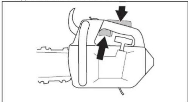 HUSQVARNA ST 424 - Pour contrôle la gachette d'accelération et son blocage - 1