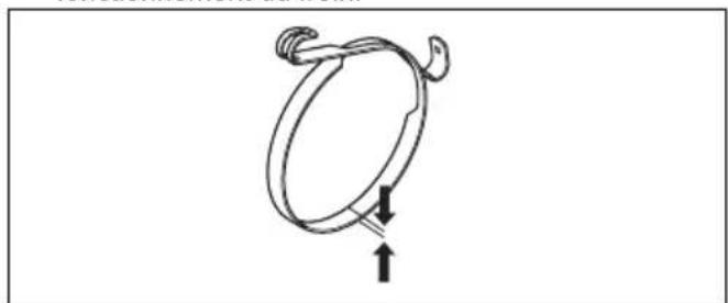 HUSQVARNA ST 424 - Pour contrôler la bande de frein - 1