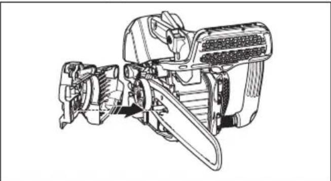 HUSQVARNA ST 424 - Pour monter le guide-chaine et la chaine de sciage - 3
