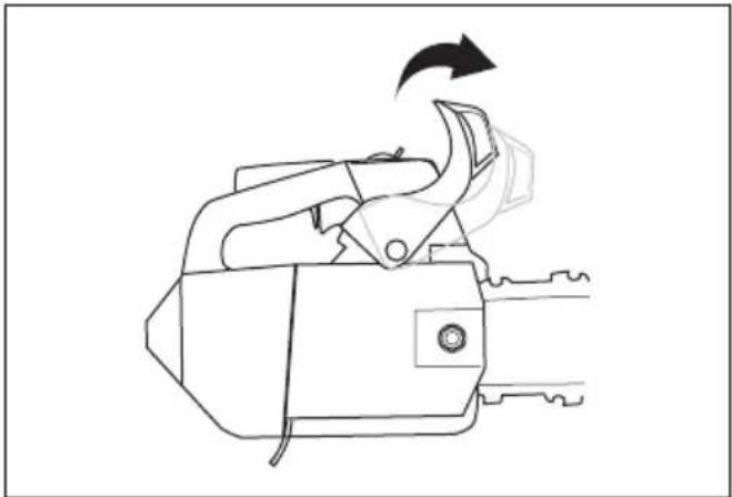 HUSQVARNA ST 424 - Sádan forberedes start med en varm motor - 2