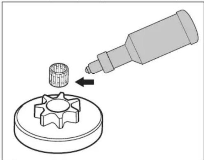 HUSQVARNA ST 424 - Smarowanie Łoźyska igielkowego - 1