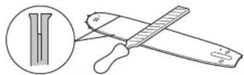 HUSQVARNA ST 424 - Sprawdzanie prowadnicy - 2