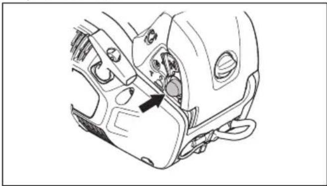 HUSQVARNA ST 424 - Forberede start med en kald motor - 2