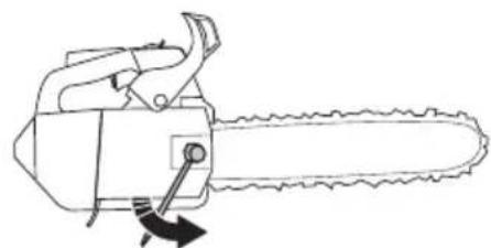 HUSQVARNA ST 424 - A fureszlanc feszesssegenek beallitasa - 2