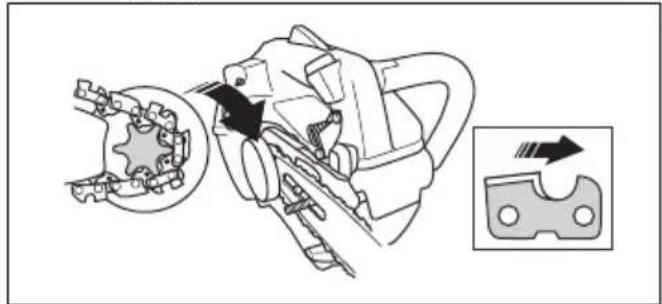 HUSQVARNA ST 424 - Terälevyn ja teräketjun asennus - 2