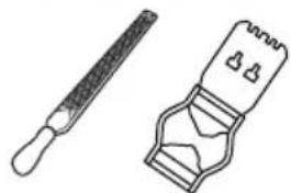 HUSQVARNA ST 424 - Pour régler la jauge de profondeur - 1