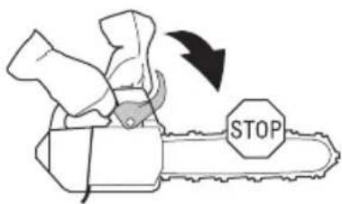 HUSQVARNA ST 424 - Preverjanje zavore verige - 4